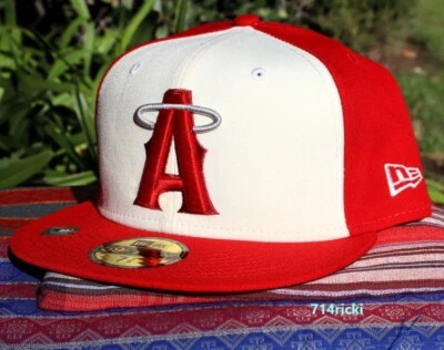 2022 MLB City Connect Los Angeles Angels Fitted Hat New Era 59FIFTY On-Field - Image 1 of 4