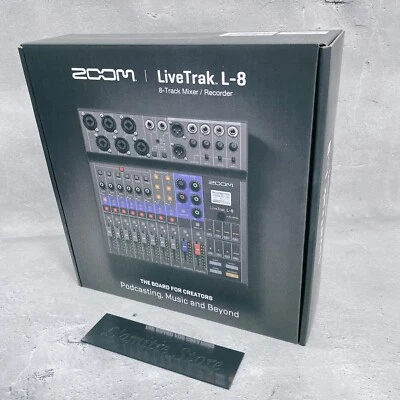 ZOOM LiveTrak L-8 8ch Live Podcast Digital Mixer and Recorder L8 L 8 Japan New - Image 1 of 4