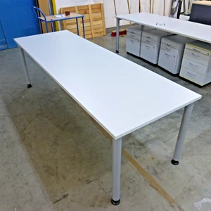 Schreibtisch Bürotisch 240 x 80 cm, grau - Bild 1 von 3