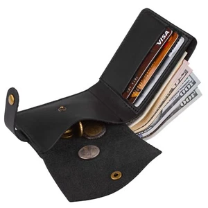 Bifold Wallet aus Leder für Herren – Kartenfächer Münzfach - Bild 1 von 6