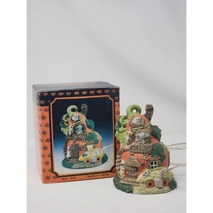 Vintage 1990s Ceramic Halloween Haunted School House Village Building - Picture 1 of 10