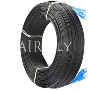 Außen Sc Sm Duplex Ftth Tiefer Patch Kabel G657 Faseroptik Pullover 200M - Afbeelding 1 van 1