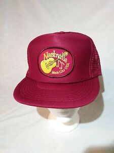 Nashville Music City Ball Cap Trucker Style SnapBack N.O.S.