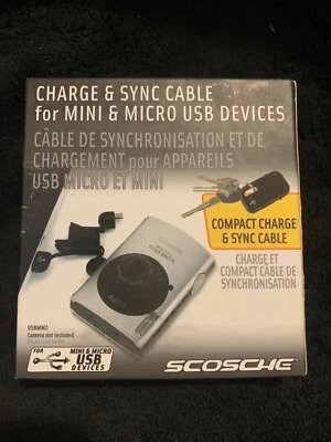 Scosche USBMM2 FlipSYNC II Keychain Cable for Micro/Mini USB Devices - Image 1 of 3