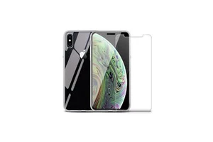 IBROZ Clear case et verre trempé pour Iphone XS Max - Photo 1/6