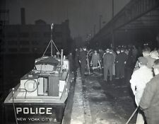 KFM9-284 1959 "LIFE IN AMERICA" POLICE BOAT 4x5 ORIG. NEGATIVE