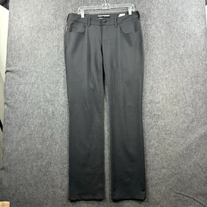 Armani Jeans Pants Women's 31 Black Straight Boot Leg Wool Blend Trousers - Picture 1 of 11