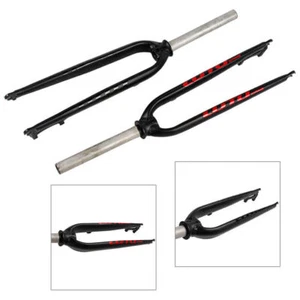 Rigid Fork MTB Mountain Bicycle 1-1/8" Threadless Disc Brake Bike Forks For LUTU - Picture 1 of 12