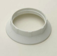 White Shade Ring for E27 / ES Light Lamp holders Threaded sleeve 40mm Dia
