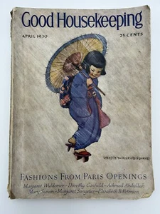 Good Housekeeping April 1930 Cover Jessie Willcox Smith Volume XC No 4 - Picture 1 of 12