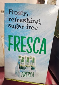 Vintage FRESCA SODA Old Coca Cola Product Sign Counter STANDEE Store Display - Picture 1 of 12