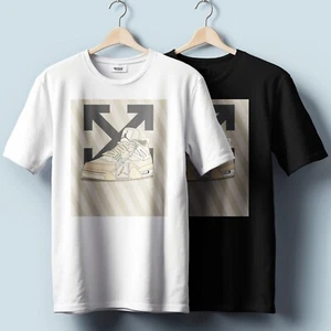 Soft Sneaker T-Shirt – Vintage Style Graphic | Unisex Heavy Cotton - Picture 1 of 4