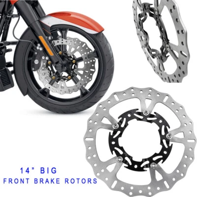 2PCS 14.0" Front Brake Rotor for Harley Street Road Glide FLTRXS FLHTK FLTRU  - Image 1 of 4