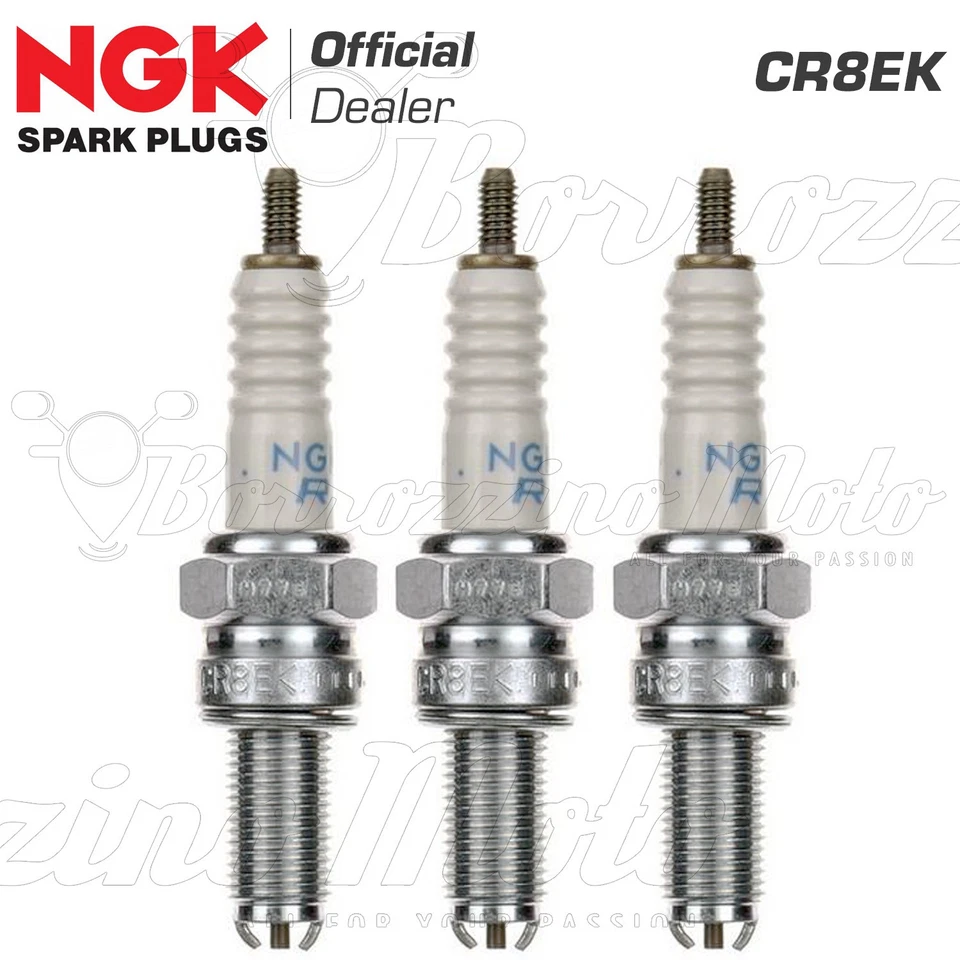 Juego 3 velas NGK CR8EK bujía original Triumph Tiger Sport 1050 2013-2015 Foto 1 de 1