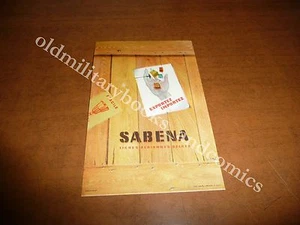 SABENA VECCHIO ADESIVO OLD AIRLINE STICKER ALT FLUGLINIE AUFKLEBER CIRCA 1960 - Imagen 1 de 1