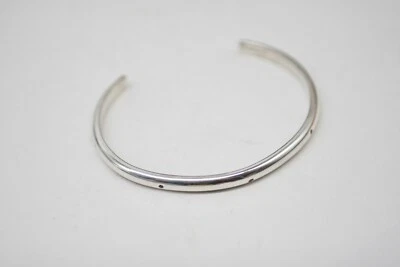 HandMade Delicate 925 Sterling  CUFF w/Small Round RUBY 19.6g R11 - Image 1 of 4