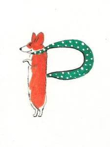 SCRAPBOOKING CORGI ALFABETO LETTERA P 1,5X2 RYTA LETTERING CASA DELLE BAMBOLE CALLIGRAFIA - Foto 1 di 1