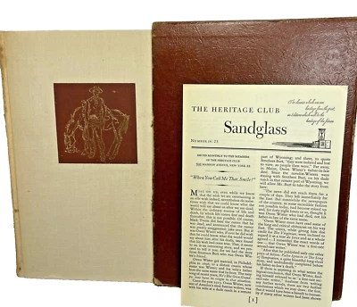 Vintage THE VIRGINIAN Heritage Press - Owen Wister 1951 with SANDGLASS Brochure Foto 1 de 4