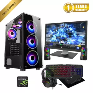 Pacchetto PC da gioco veloce Quad Core i5 16 GB Ram 128 SSD + HDD Win 11P 4 GB GT730 - Foto 1 di 4