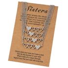 Stainless Steel Best Friend Necklace Set Suitable For 4 Sisters Or 5 Sisters