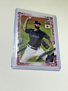 2021 Topps Japan Edition Sandy Alcantara Cherry Blossom /99 - Picture 1 of 2