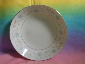 English Garden Replacement Fruit Dessert Bowl Japan Platinum Trim 5 1/2"  - Picture 1 of 5
