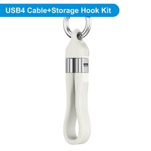 USB 4 Cable Portable Keychain USB C to Type C Cable 240W 40Gbps for iPhone 16 - Picture 1 of 14