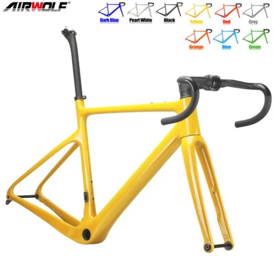 AIRWOLF Carbon Gravel Rahmen 700x40c Rennrad Off-Road Frame Fahrrad Frameset - Bild 1 von 4