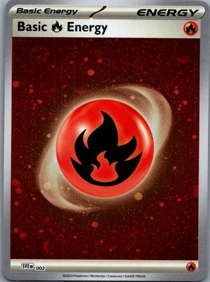 Basic Fire Energy (Cosmos Holo) Holo Common SV01: Scarlet & Violet Base Set 002 - Image 1 of 2