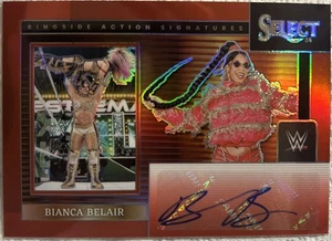 Bianca Belair Ringside Action Signatures Red Prizm /99 Panini WWE 2024 Select  - Picture 1 of 1