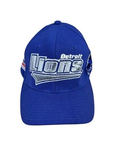 Detroit Lions Pro Line Starter Fitted Ball Cap Hat Size 1 Blue/Silver - Picture 1 of 6