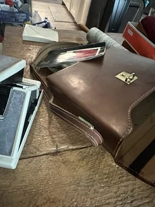 POLAROID SX-70 Camera Hard Case, Accessory Set & Manual Alpha 1 Brown - Picture 1 of 11