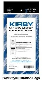 Sacolas mágicas Kirby G4 e G5 Micron pacote com 3 brancas  - Imagem 1 de 1