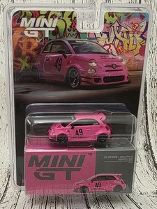 MINI GT #851 - ROSA - LIBERTY WALK x ABAS WORKS ABARTH 595 - EXCLUSIVO DE EE. UU. - Imagen 1 de 1
