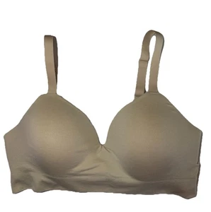Truekind Women Bra Small Beige T Shirt Wireless Strap Adjustable Smooth - Bild 1 von 17