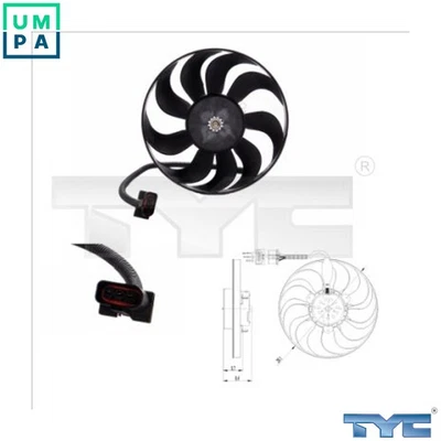 FAN ENGINE COOLING 837-0001 FOR SKODA OCTAVIA/Combi FABIA/II VW NEW/BEETLE 2.0L - Image 1 of 4