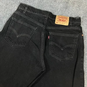 Vintage '98 Levi's 560 Denim Black Jeans Loose Tapered W32 L30 (Tag W34 L30) - Picture 1 of 16