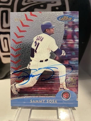 2025 Topps Finest Sammy Sosa 2000 BUYBACK AUTO /24 1:1,788 Packs Cubs - Image 1 of 2
