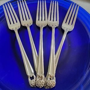 5-teiliges Set 1847 Rogers Bros ETERNALLY Yours DINNER Gabeln versilbert * 7-3/8 Zoll - Bild 1 von 4