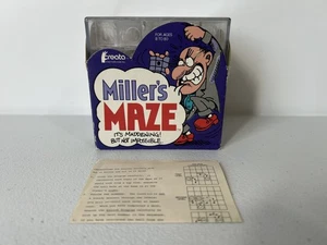 1983 Miller's Maze Puzzle Cube Game Robert Miller Creata International VTG - Picture 1 of 10