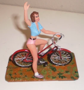 Vintage Phoenix Follies 80mm FREEWHEELER Figurine Handpainted White Metal Kit - Picture 1 of 2