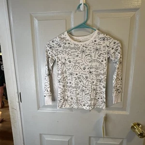 Caden Lane COLORABLE PAJAMA PRINTS  Dinosaurs Size 7/8 NWT Top Only! - Picture 1 of 5