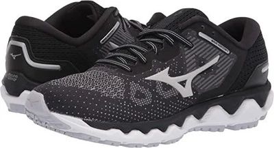 Nuevos zapatos para correr para mujer Mizuno Wave Horizon 5 talla 8 negros grises púrpura 411305 Foto 1 de 4