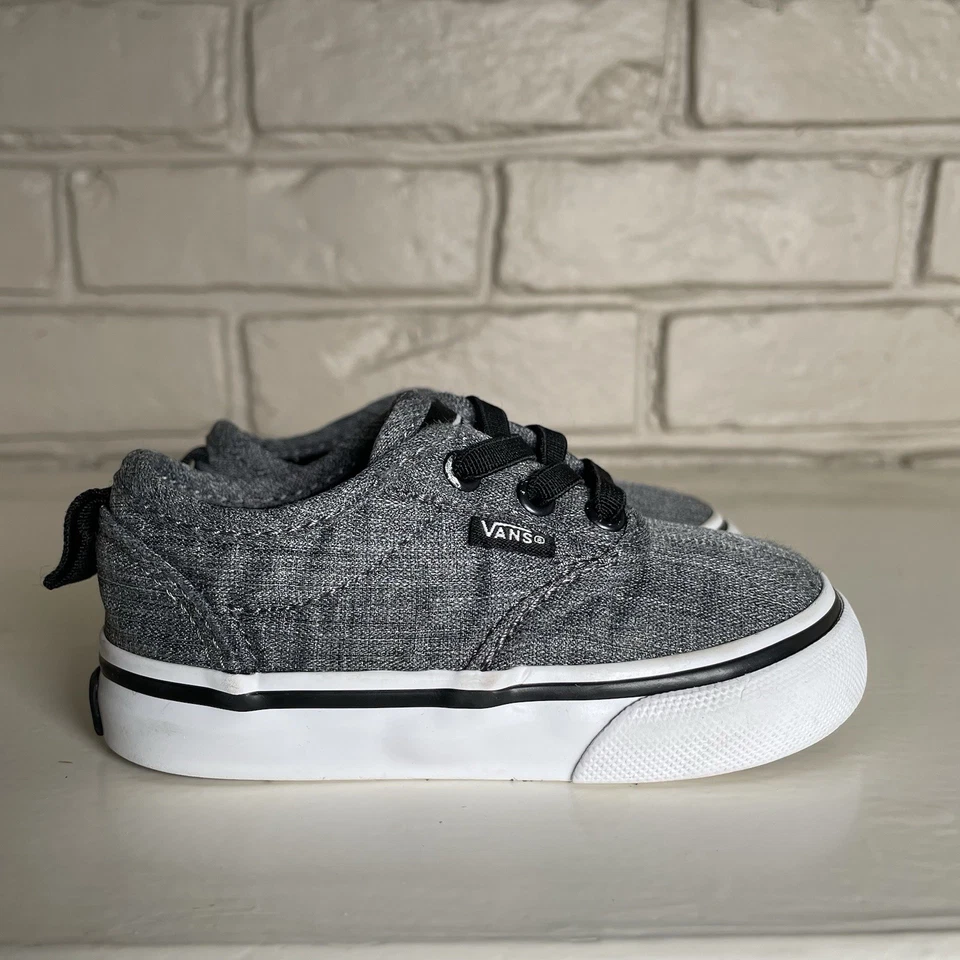 Toddler Vans Shoes Size 5C Slip On No Tying Classic Skate Kids Baby Gray - Image 1 of 4