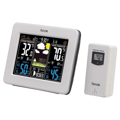 Taylor Precision Products 1736 Digital Deluxe Color Weather Forecaster TAP1736 - Image 1 of 4