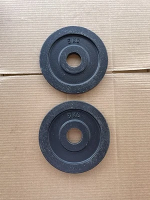 "Placas de peso vintage olímpicas de 2"" 5 kg 2 x 5 kg en total 10 kg sin marca" Foto 1 de 4