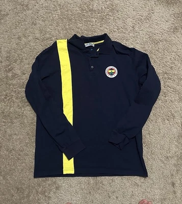 Camisa Fenerbahçe SK Para Hombres XL Fútbol Fútbol Rayas Manga Larga Azul Y2K Foto 1 de 4
