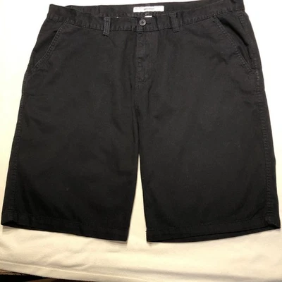 PJ Mark Hombre Pantalones Cortos Talla 44 Negro Denim, Pierna Ancha-13”, Entrepierna 12”, Largo 24”, Foto 1 de 4