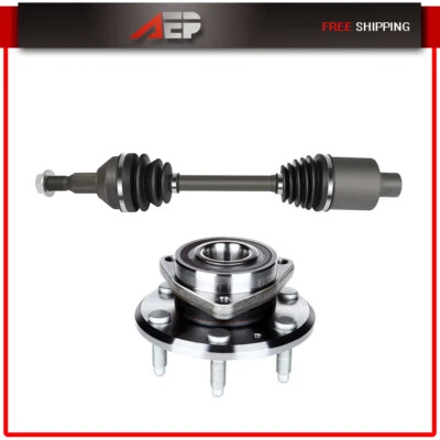 Para GMC Acadia 2007 2008-2016 1X eje delantero derecho CV y buje de cojinete de rueda Foto 1 de 4