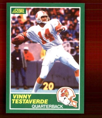 1989 Score #224 Vinny Testaverde Tampa Bay Buccaneers - Image 1 of 2